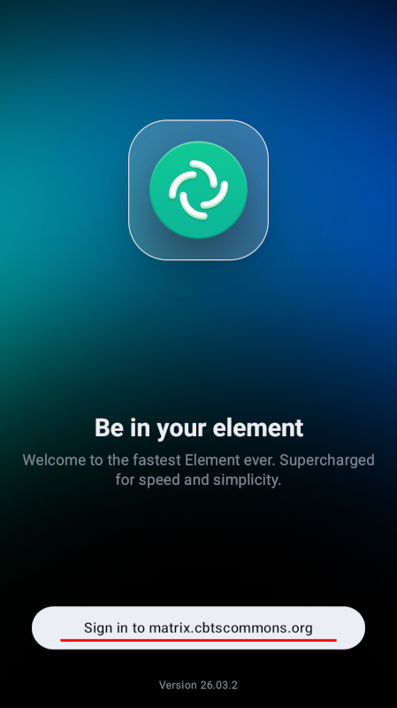 Sign in Element X.png